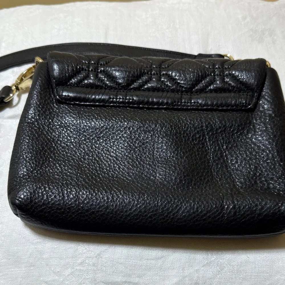 Kate Spade Black Quilted Crossbody Bag with Gold Hardware - Picture 13 of 16